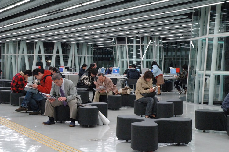 AD Classics: Sendai Mediatheque / Toyo Ito & Associates, Architects - Interior Photography, Living Room