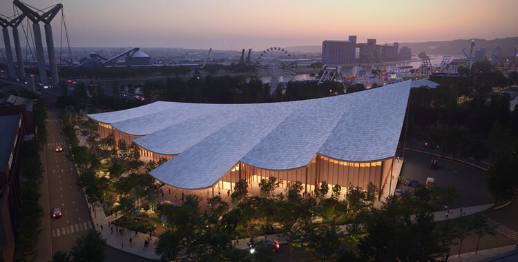 BIG Reveals “The Sail” Congress Center on the Seine Riverfront in France - Image 2 of 17