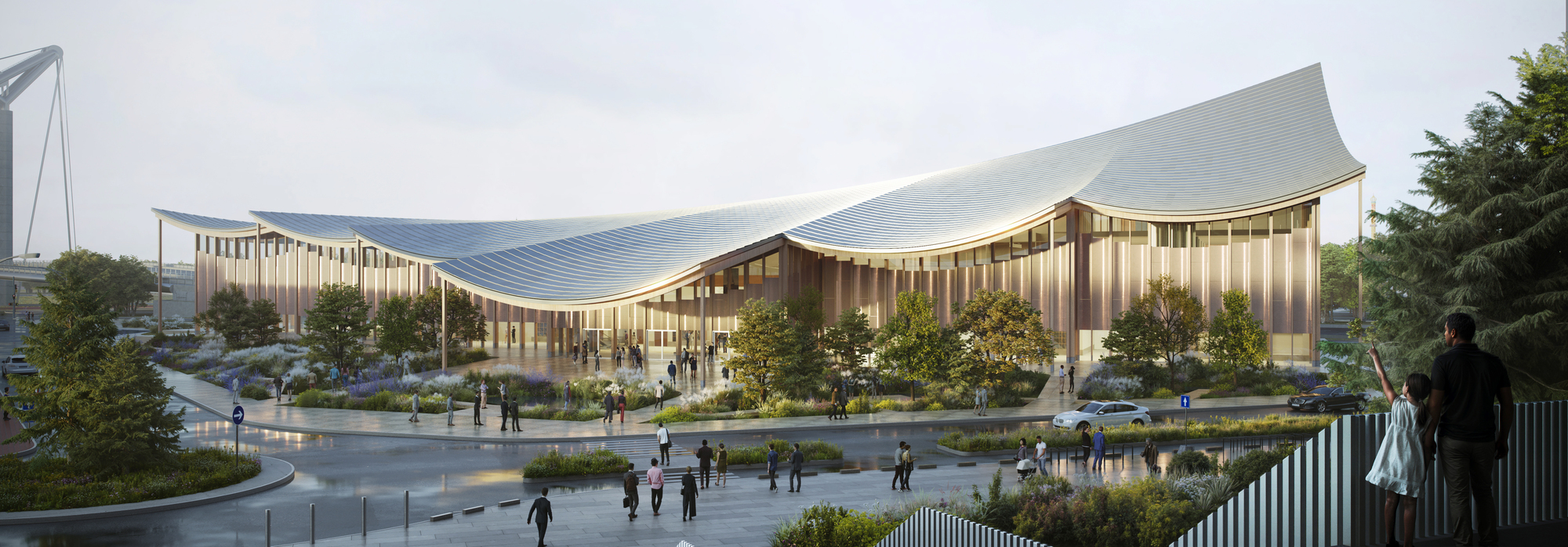 BIG Reveals "The Sail" Congress Center on the Seine Riverfront in France