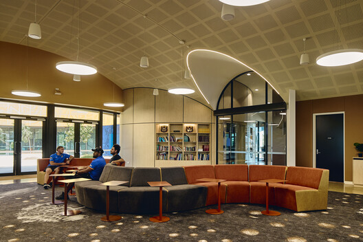 Munarra Centre for Regional Excellence / ARM Architecture - Interior Photography, Living Room, Chair, Glass