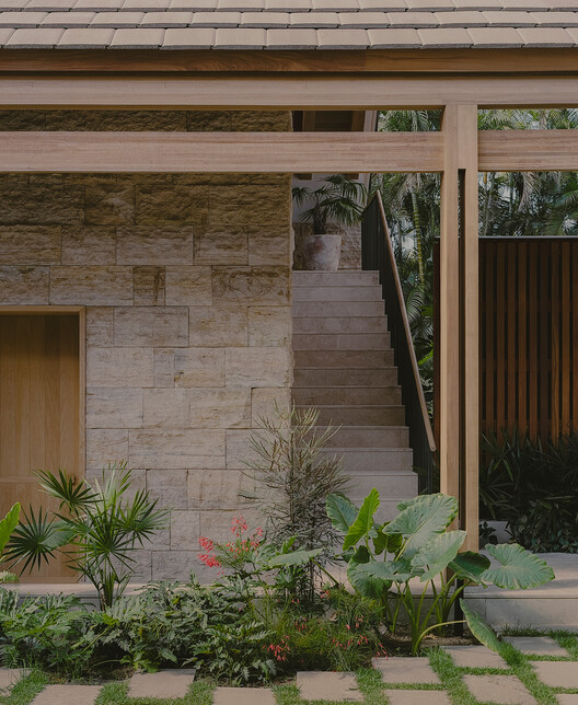 Casa Bahía de Banderas / oda - fotografía exterior, madera, concreto