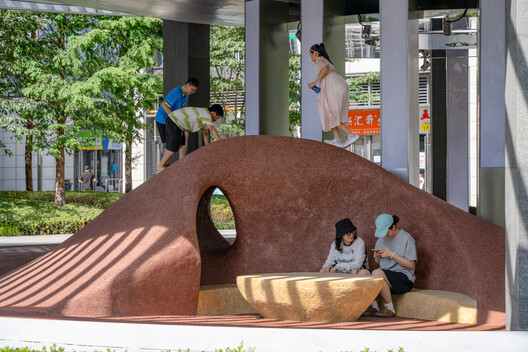 Wave Pavilion, Urban Micro-Space Regeneration Plan / Moguang Studio - Interior Photography, Concrete