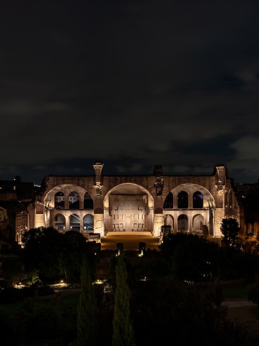 马西莫大教堂展览通道改造 / Alvisi Kirimoto + Partners - 建筑图, 拱, 柱, 拱廊