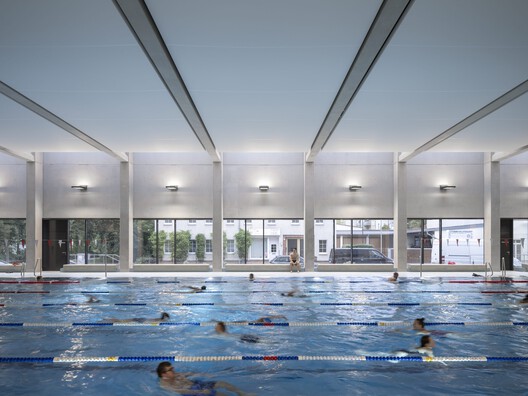 Sportbad am Rabet Modular Swimming Facility / gmp Architects - Interior Photography