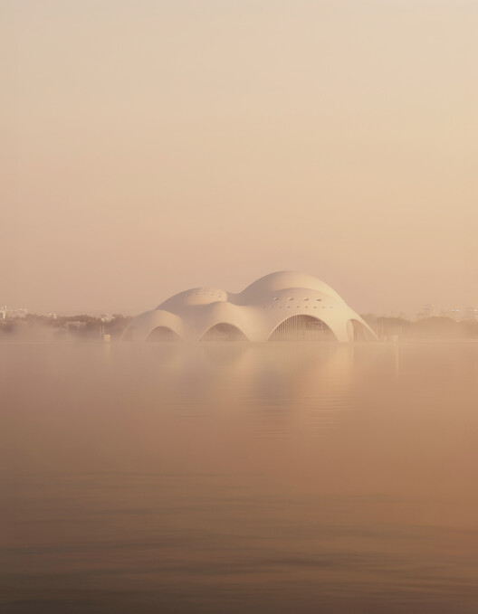 Renzo Piano Building Workshop Designs Curved Concrete Opera Hall Rising from Hanoi’s West Lake - Image 8 of 11