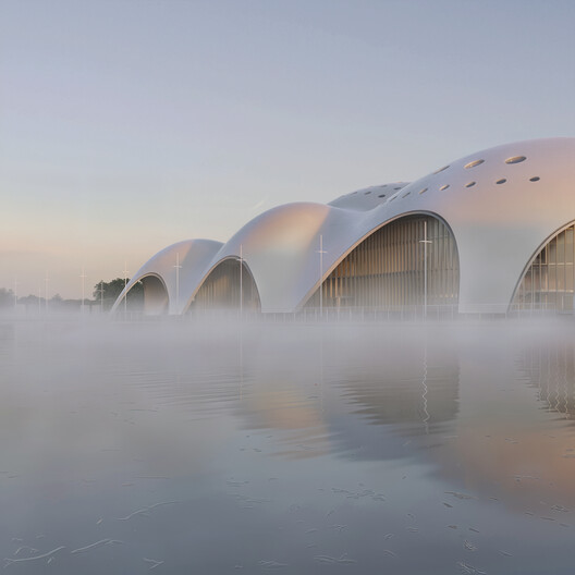 Renzo Piano Building Workshop Designs Curved Concrete Opera Hall Rising from Hanoi’s West Lake - Image 9 of 11