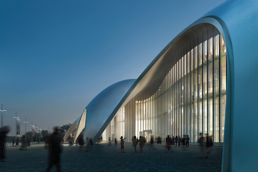 Renzo Piano Building Workshop Designs Curved Concrete Opera Hall Rising from Hanoi’s West Lake - Image 6 of 11