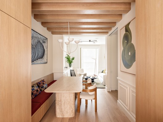 Notting Hill Flat / WER Studio - Fotografia de Interiores, Madeira, Iluminação, Mesa, Prateleira, Cadeira