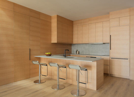 Wooster Penthouse / FORRM Architects Wooster Penthouse / FORRM Architects - Interior Photography, Kitchen, Wood, Countertop, Chair, Glass