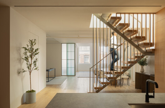 Wooster Penthouse / FORRM Architects Wooster Penthouse / FORRM Architects - Interior Photography, Wood, Stairs, Handrail