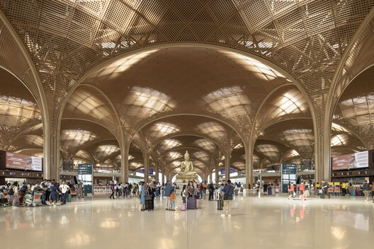 Aeropuerto Internacional Techo en Camboya / Foster + Partners - Fotografía interior, Arco, Arcada