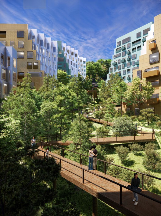 OMA presenta el proyecto de reconstrucción de laderas en Busan, Corea del Sur: Imagen 6 de 9