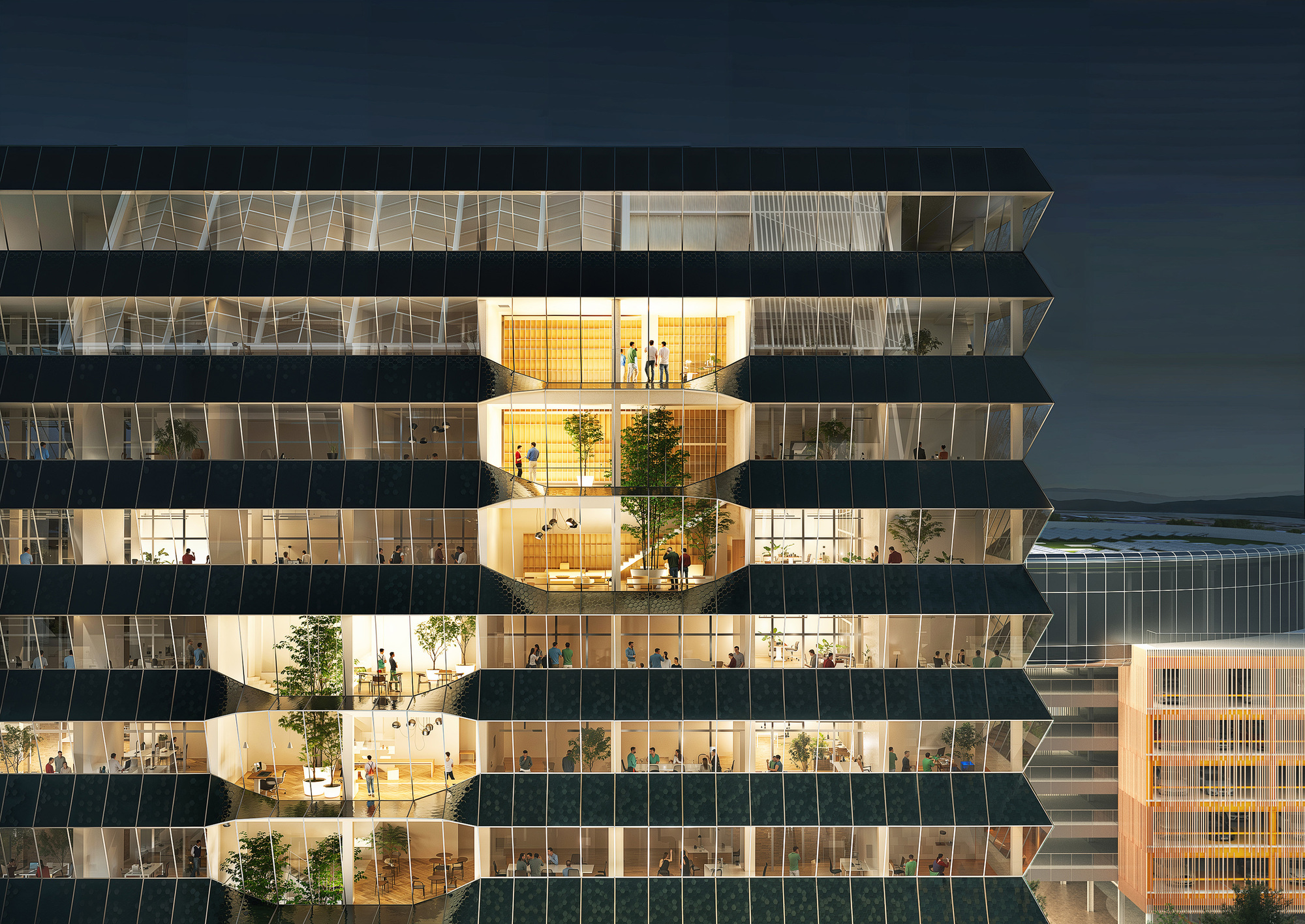 MVRDV Breaks Ground on the Innovation Park Artificial Intelligence Campus in Heilbronn, Germany - Image 13 of 17