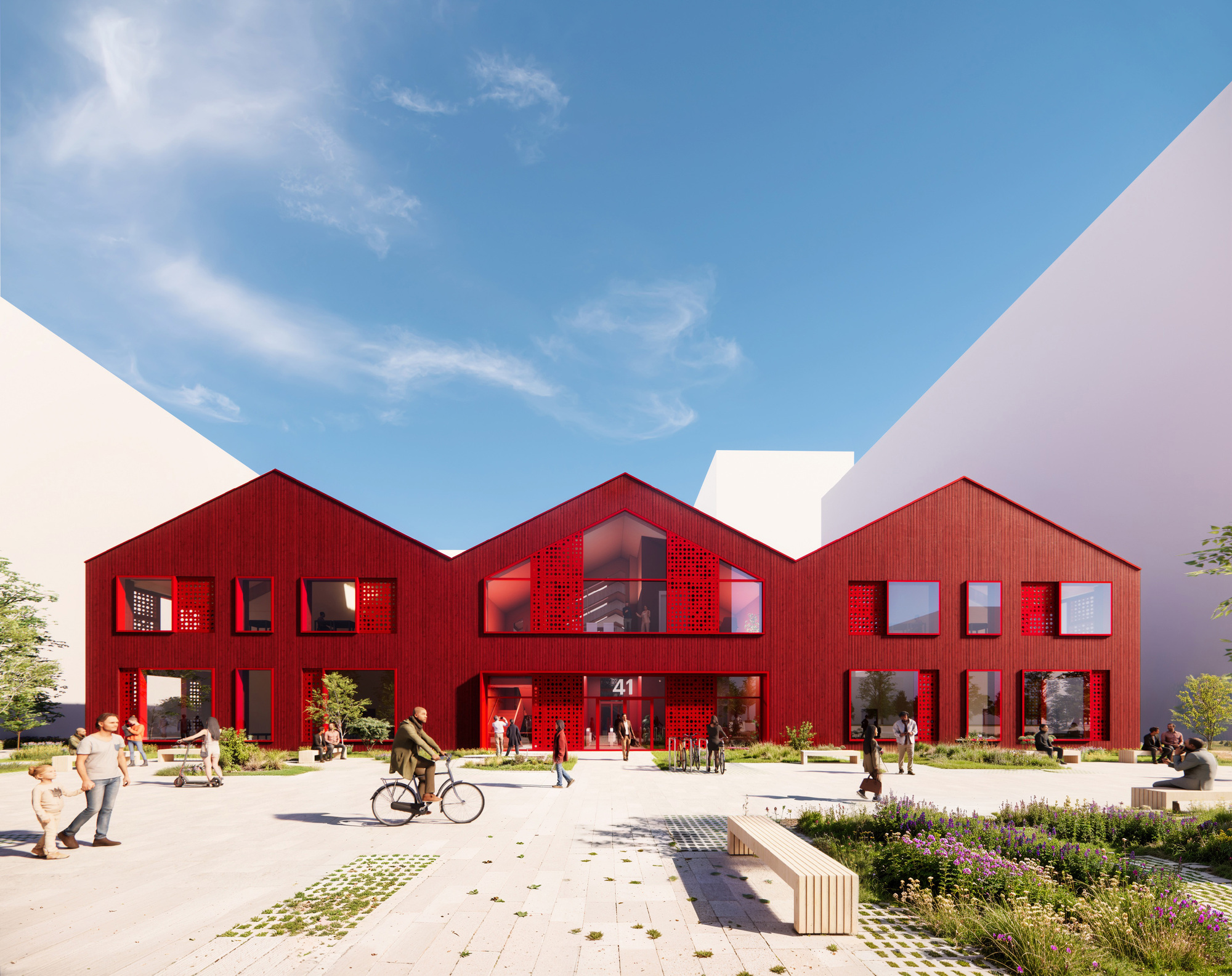 MVRDV Breaks Ground on the Innovation Park Artificial Intelligence Campus in Heilbronn, Germany - Image 2 of 17