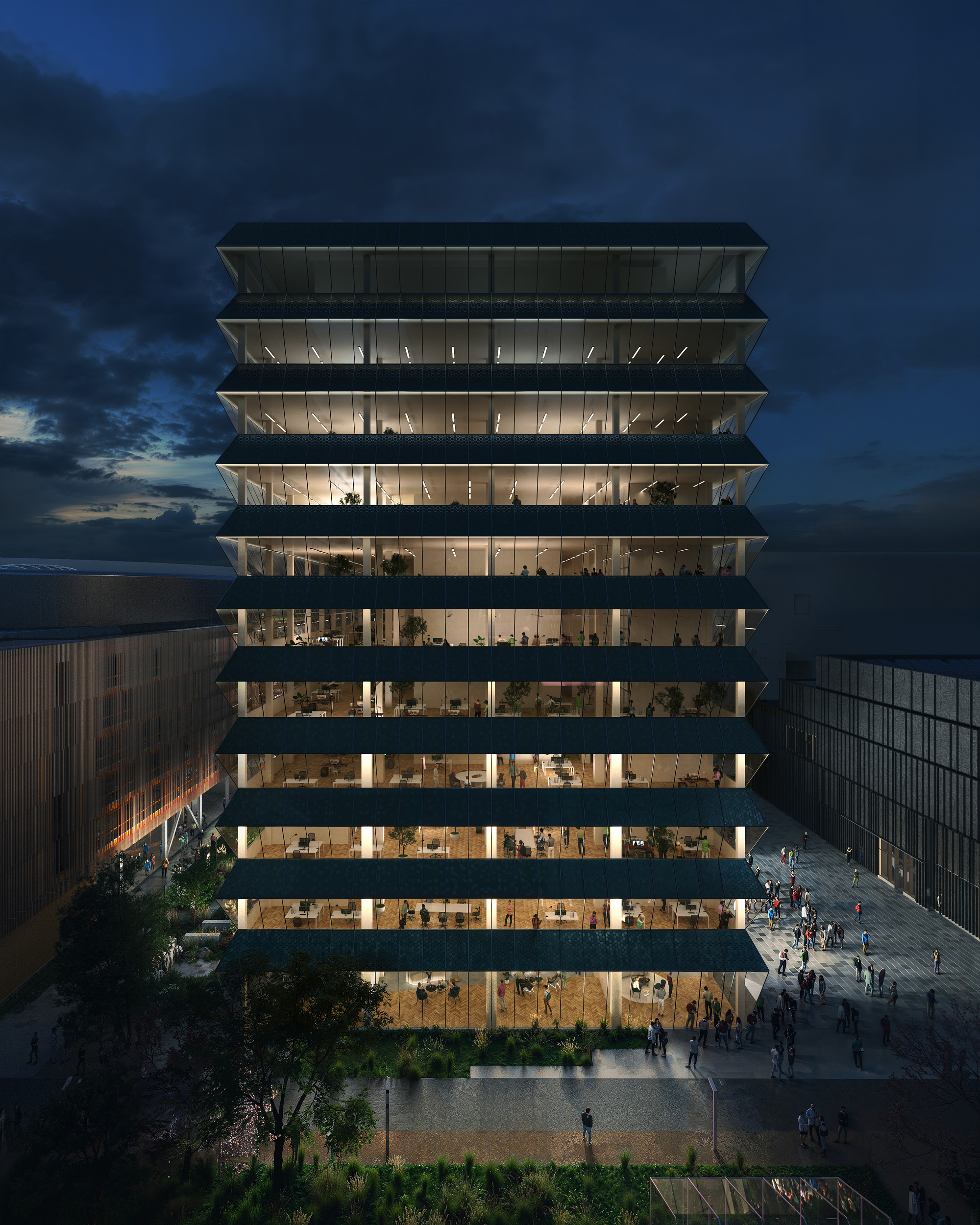 MVRDV Breaks Ground on the Innovation Park Artificial Intelligence Campus in Heilbronn, Germany - Image 14 of 17