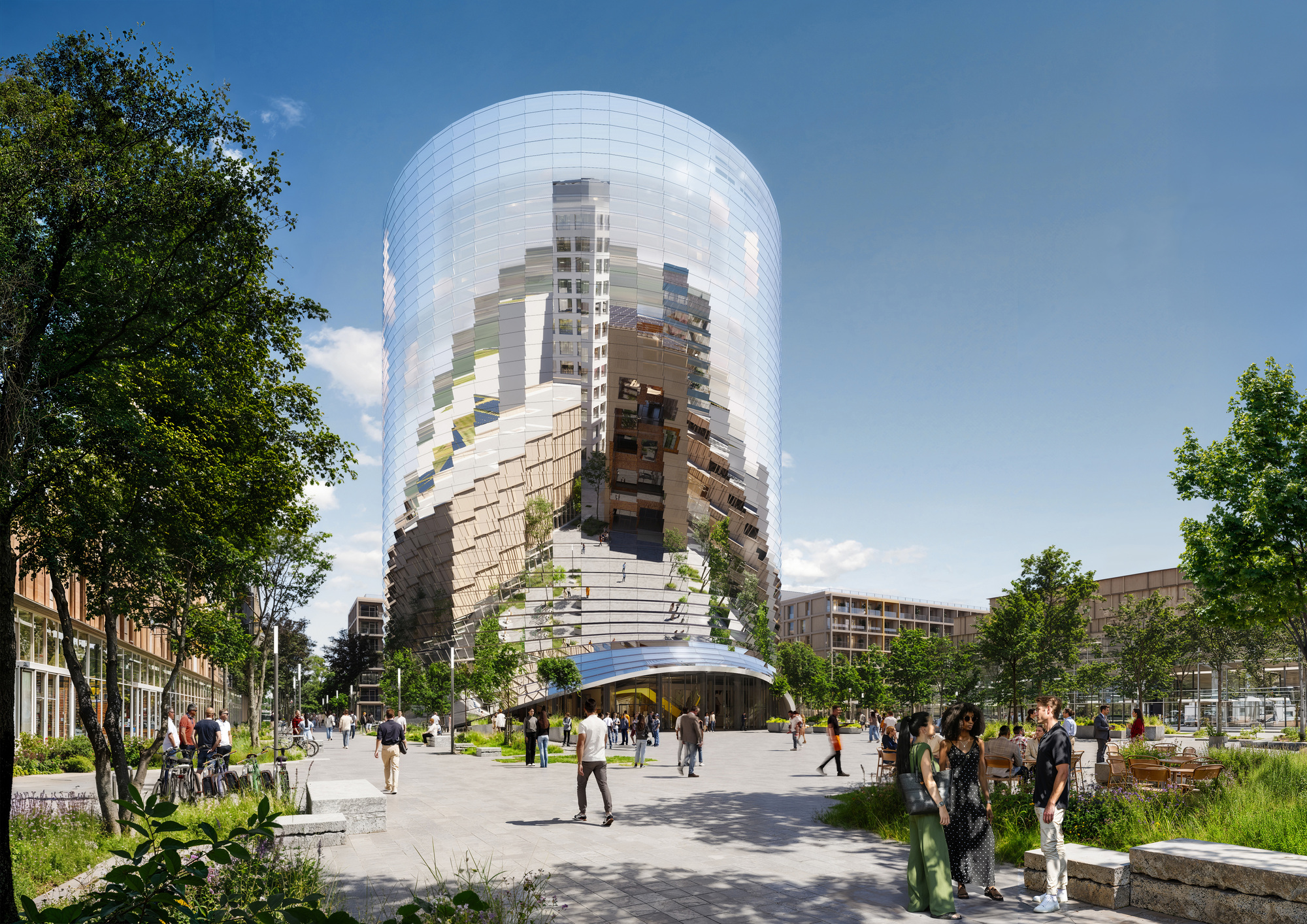 MVRDV Breaks Ground on the Innovation Park Artificial Intelligence Campus in Heilbronn, Germany - Image 4 of 17