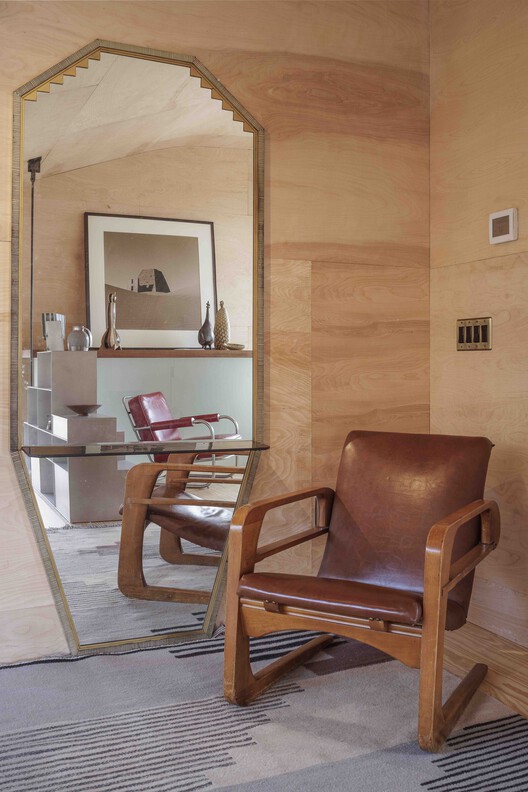 哈德逊 L 住宅 / Steven Holl Architects 哈德逊 L 住宅 / Steven Holl Architects - 室内图, 起居室, 木头, 椅子