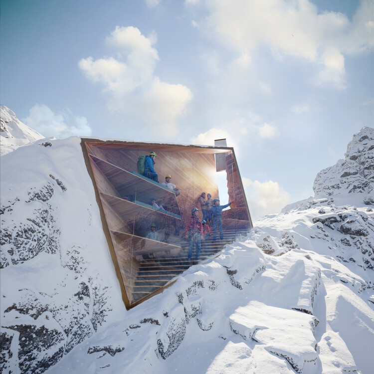 CRA–Carlo Ratti Associati Designs Self-Sufficient Bivouac Pavilion for the 2026 Milano Cortina Winter Olympics - Image 5 of 6