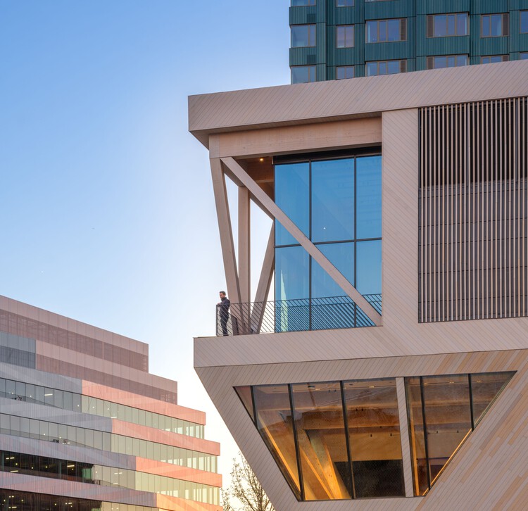 哈佛大学大卫·鲁宾斯坦树屋/ Studio Gang - 建筑图, 表皮, 玻璃, 具体的