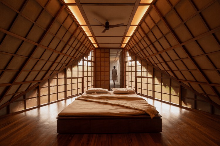 Casa Puente / Wallmakers - Fotografía de interiores, Dormitorio, Madera, Iluminación, Cama