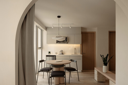 Residencias Edgar Allan Poe / De Rungs Arquitectos + Firmaa - Fotografía interior, Mesas, Iluminación, Sillas