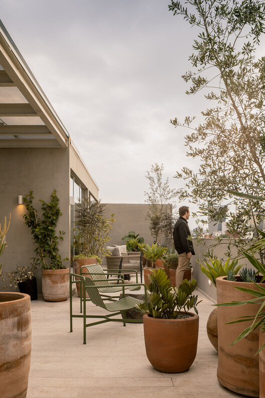 Residencias Edgar Allan Poe / De Rungs Arquitectos + Firmaa - Fotografía exterior, Jardín, Patio interior