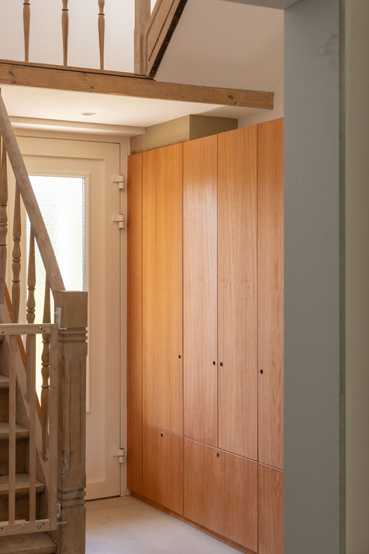 Hofbode II Semi-Detached House / Marge architecten - Interior Photography, Wood, Lighting, Door