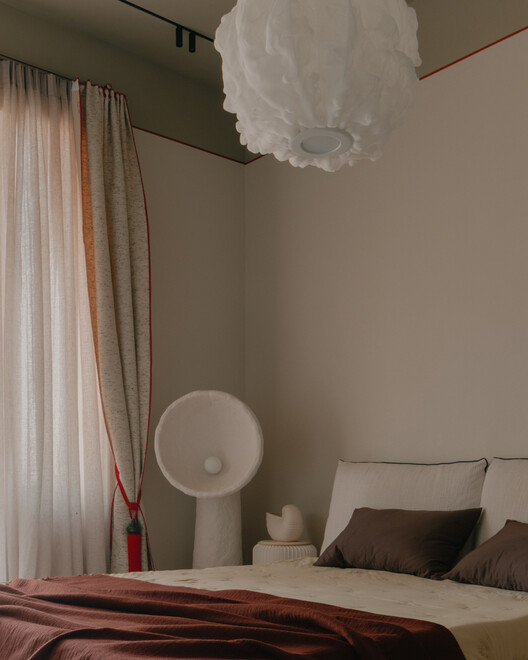 Apartment in the Center of Tbilisi / Numero Design Studio - Interior Photography, Bedroom, Lighting, Bed