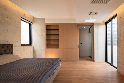 P Home / Studio Krubka P Home / Studio Krubka - Interior Photography, Bedroom, Wood, Bed