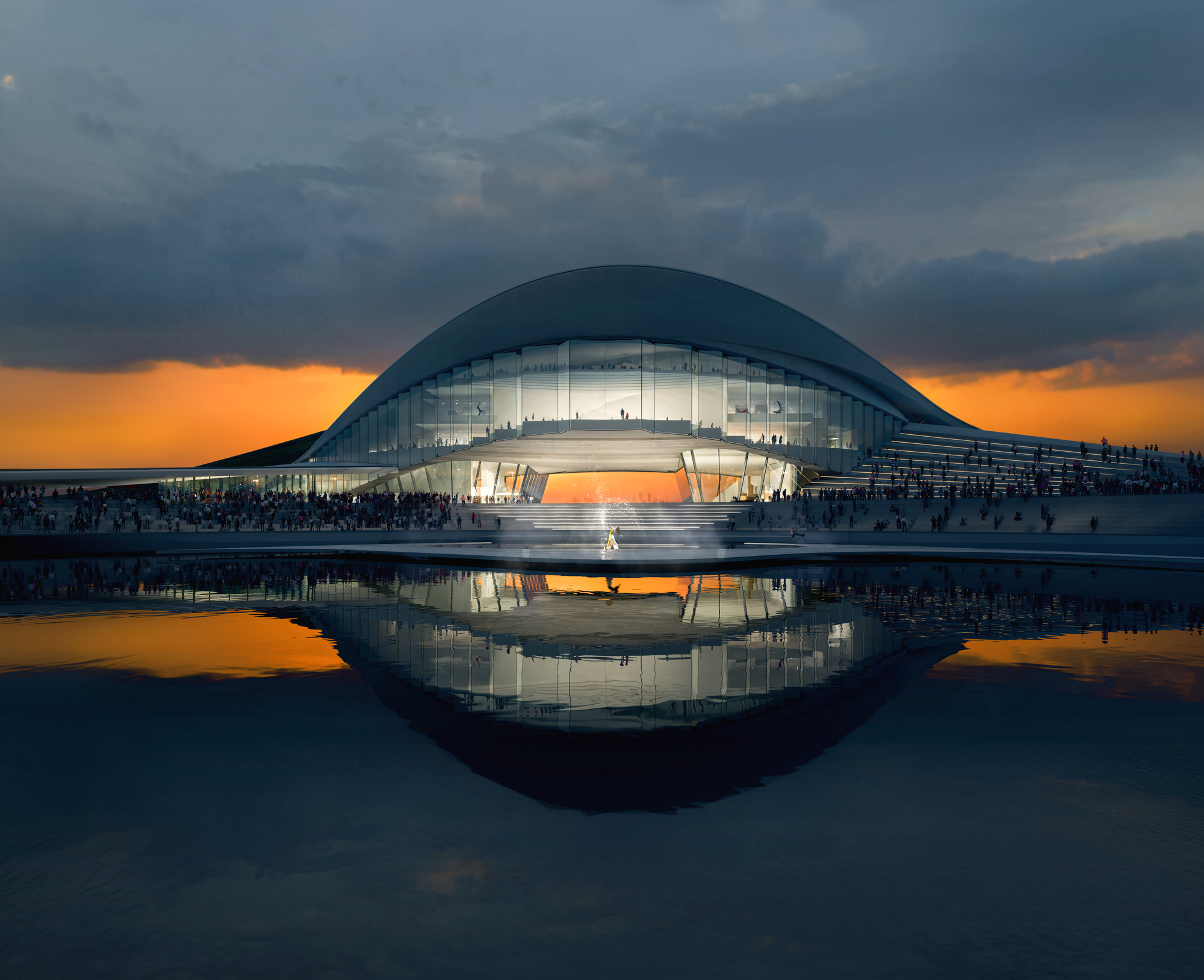 Gallery of Snøhetta Selected to Design the New Qiantang Bay Art Museum in...