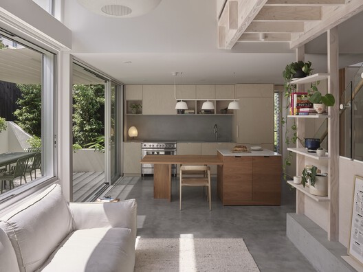 Tighty Whitey House / Maytree Studios Tighty Whitey House / Maytree Studios - Interior Photography, Kitchen, Wood, Countertop, Table, Chair