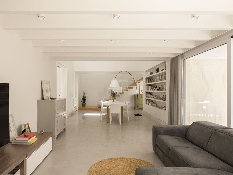 Casa da Verdizela / Estúdio AMATAM - Fotografia de Interiores, Sala de Estar, Sofá, Madeira, Iluminação, Mesa, Cadeira