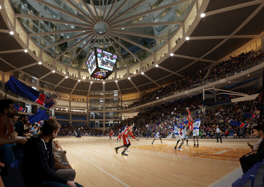 MVRDV 为地拉那新阿斯兰·鲁西（Asllan Rusi）体育宫设计球形地标建筑 - 10 的图像 10