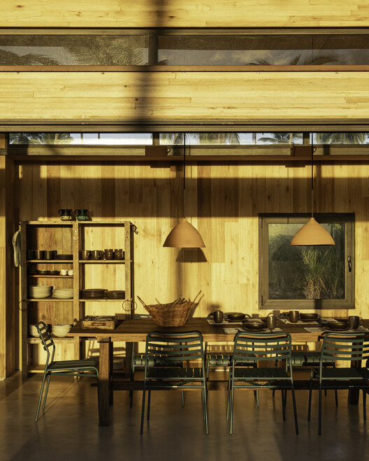 Modular Bahia / UNA Barbara e Valentim - Fotografía interior, Cocina, Madera, Mesas, Sillas, Fijación Vigas