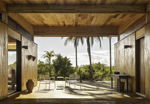 Modular Bahia / UNA Barbara e Valentim - Fotografía interior, Madera, Fijación Vigas