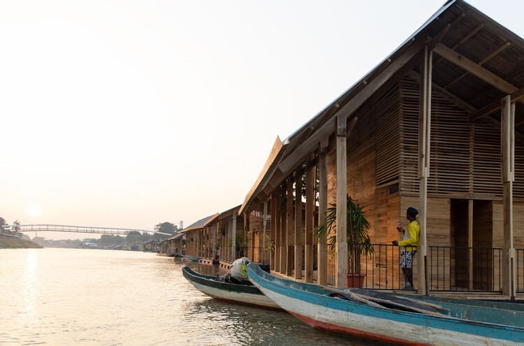 Barrio Flotante de las Balsas / Natura Futura - fotografía exterior, madera