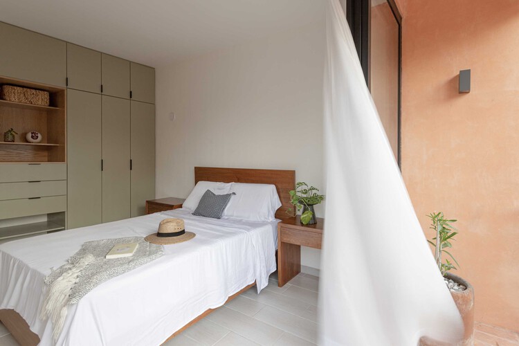 Edificio Sabines 242 / Grado Studio - Fotografía de Interiores, Dormitorio, Madera, Cama, Iluminación