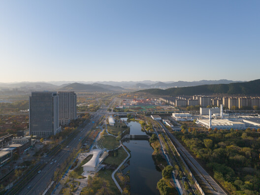 杨家河附属绿化提升工程4号建筑 / 一介建筑 - 建筑图, 城市, 鸟瞰图