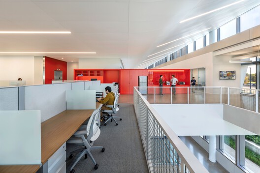 Helen Edwards Engineering Research Center / Perkins&Will - Interior Photography, Kitchen, Chair