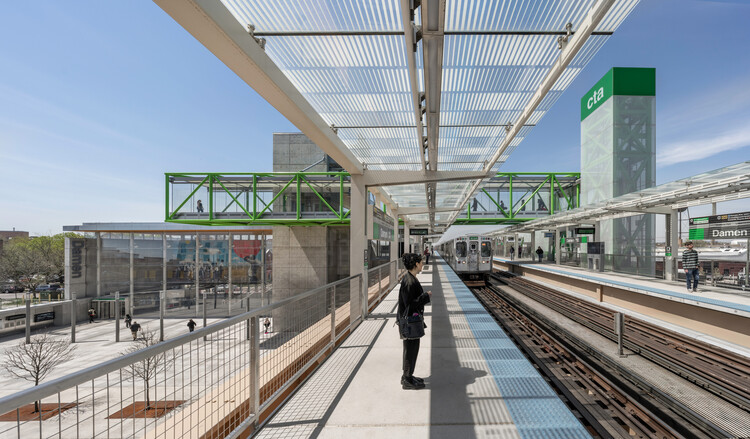 Damen Green Line Station / Perkins&Will - Interior Photography, Infrastructure