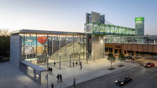 Damen Green Line Station / Perkins&Will Damen Green Line Station / Perkins&Will - Exterior Photography
