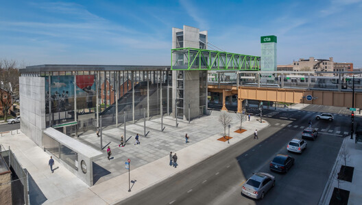 Damen Green Line Station / Perkins&Will Damen Green Line Station / Perkins&Will - Exterior Photography