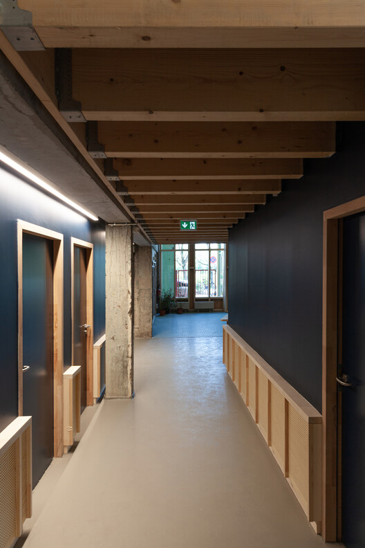 鲁斯音乐学院 / Beal Blanckaert Architectes - 室内图, 木头