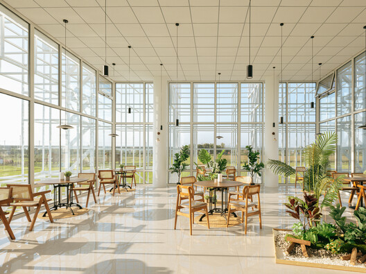 张北海市 / BUZZ 建筑事务所 - 室内图, 玻璃