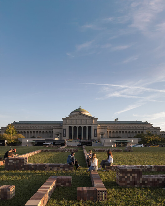 TRACES Installation - SHIFT: Chicago Architecture Biennial / Balsa Crosetto Piazzi - Exterior Photography, Column