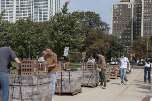 TRACES Installation - SHIFT: Chicago Architecture Biennial / Balsa Crosetto Piazzi - Exterior Photography