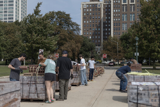 TRACES Installation - SHIFT: Chicago Architecture Biennial / Balsa Crosetto Piazzi - Exterior Photography