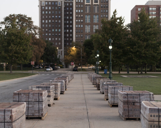 TRACES Installation - SHIFT: Chicago Architecture Biennial / Balsa Crosetto Piazzi - Exterior Photography