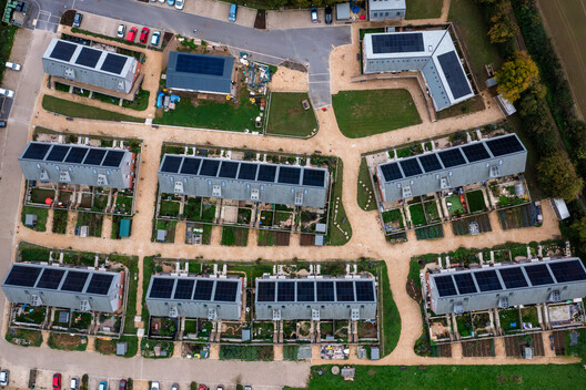 Hazelmead Bridport Co-Housing / Barefoot Architects - Aerial View Photography, Garden