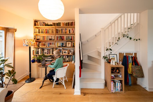 Hazelmead Bridport Co-Housing / Barefoot Architects - Interior Photography, Closet, Shelving, Wood, Lighting